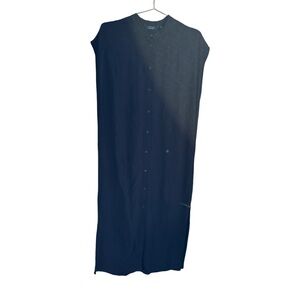 & Other Stories Black tailored look Sleeveless button shirtdress size 6 EUC